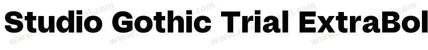 Studio Gothic Trial ExtraBold Itali字体转换